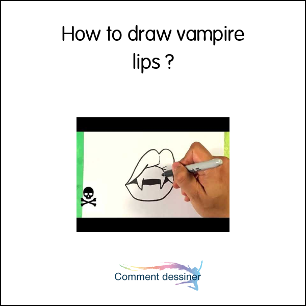 How to draw vampire lips How to draw